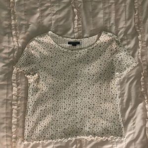 White floral shirt!!